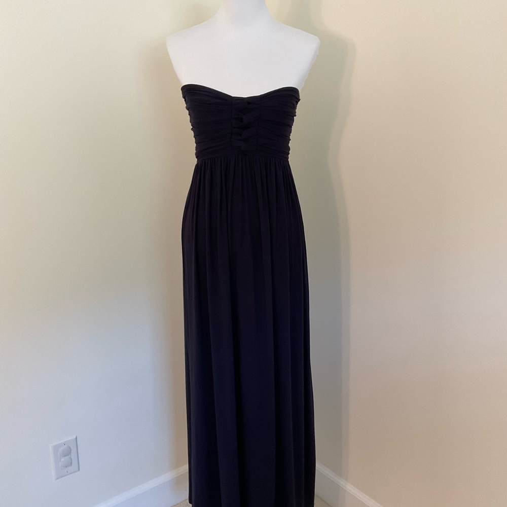 NWT 2 Bella Santa Barbara Navy Blue Maxi Dress